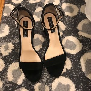 Steven block heel sandals, black, 7.5